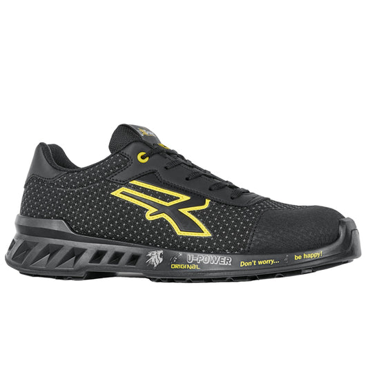 U-Power - RV20014-38 - Calzatura di sicurezza Matt - S3 SRC CI ESD RedLeve - numero 38 - nero-giallo - U-Power - 97694 -  Conf. da 1 Pz.