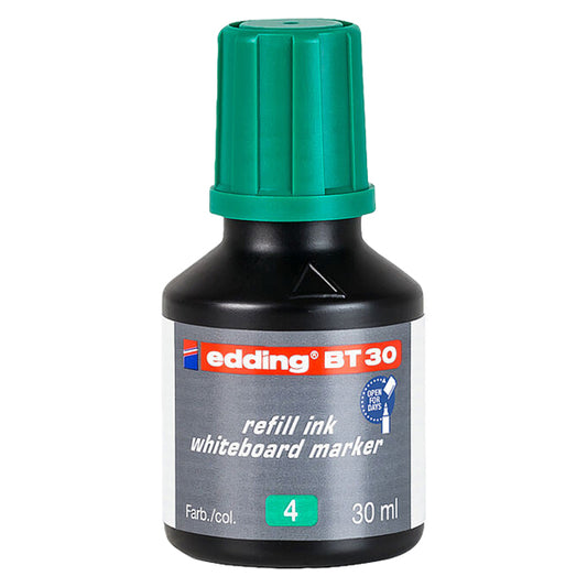 EDDING - 4-BT30004 - Inchiostro per marcatore lavagna E-28 - 30 ml - verde - Edding - 98600 -  Conf. da 10 Pz.