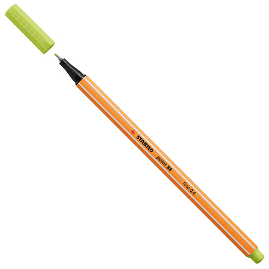 STABILO - 88-14 - Fineliner Point 88 - tratto 0,4 mm - lime 14 - Stabilo - 98722 -  Conf. da 10 Pz.