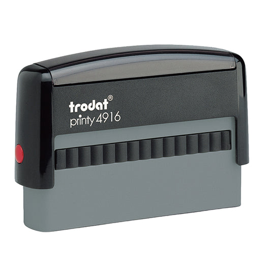 TRODAT - 72642 - Timbro Original Printy 4916 - personalizzabile - 70 x 100 mm - 3 righe - autoinchiostrante - Trodat - 99098 -  Conf. da 1 Pz.