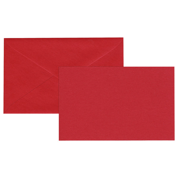 REX SADOCH - 2100ROSSO - Biglietto natale neutro - con busta - 9 x 14 cm - rosso - Sadoch - 99119 -  Conf. da 100 Pz.