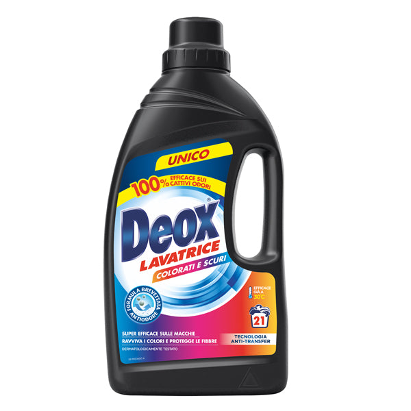 Deox - M92572 - Detersivo lavatrice Deox Colorati e Scuri - 1050 ml - Deox - 99954 -  Conf. da 1 Pz.