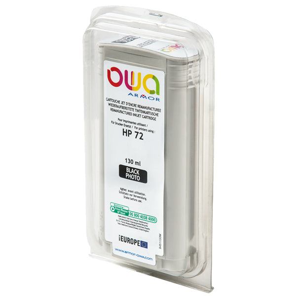 ARMOR - B45112OW - Armor - Cartuccia ink Compatibile per Hp 72 - Nero Photo - B45112OW-130 ml - ARMB45112 -  Conf. da 1 Pz.