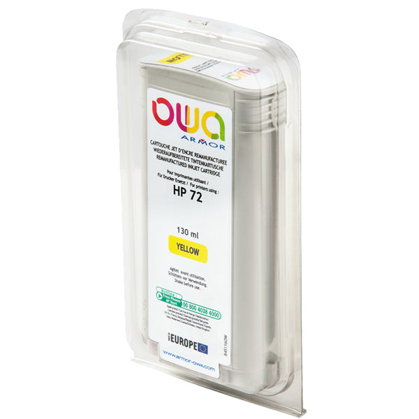 ARMOR - B45116OW - Armor - Cartuccia ink Compatibile per Hp 72 - Giallo - B45116OW -130 ml - ARMB45116 -  Conf. da 1 Pz.