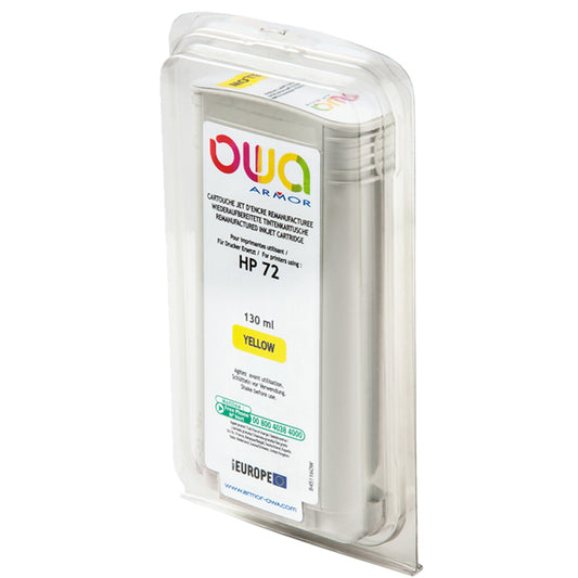 ARMOR - B45116OW - Armor - Cartuccia ink Compatibile per Hp 72 - Giallo - B45116OW -130 ml - ARMB45116 -  Conf. da 1 Pz.
