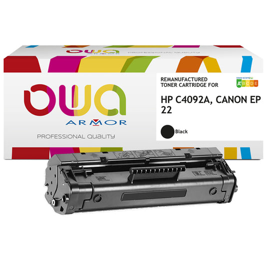 ARMOR - K11497OW - Armor - Toner Compatibile per Hp C4092A - Nero - 2.500 pag - ARMK11497 -  Conf. da 1 Pz.