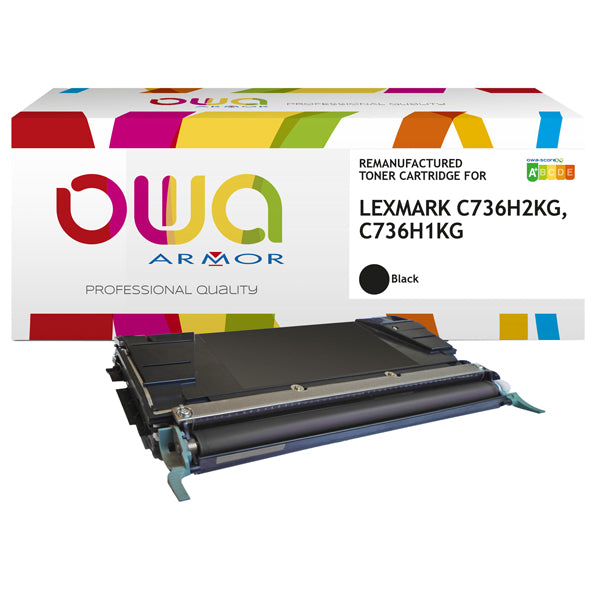 ARMOR - K15182OW - Armor - Toner Compatibile per Lexmark C736H1KG - Nero - 12.000 pag - ARMK15182 -  Conf. da 1 Pz.