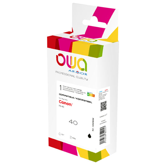ARMOR - K20218OW - Armor - Cartuccia ink Compatibile  per Canon - Nero - PG-40 - 22 ml - ARMK20218 -  Conf. da 1 Pz.