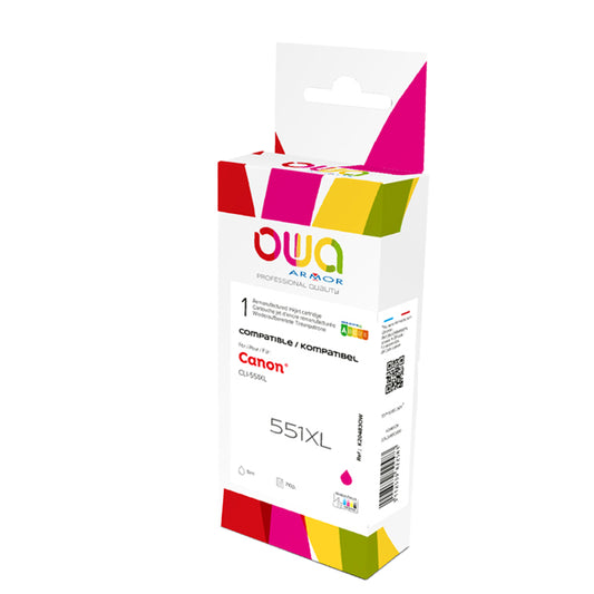 ARMOR - K20483OW - Armor - Cartuccia ink Compatibile  per Canon CLi-551XL - Magenta - K20483OW - 10,5ml - ARMK20483 -  Conf. da 1 Pz.