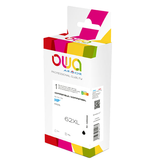 ARMOR - K20583OW - Armor - Cartuccia ink Compatibile  per Hp 62XL- Nero - K20583OW - 20ml - ARMK20583 -  Conf. da 1 Pz.