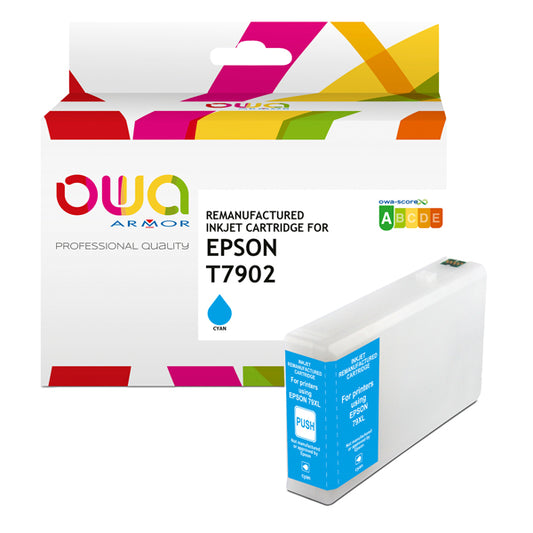ARMOR - K20626OW - Armor - Cartuccia ink Compatibile  per Epson T7902 XL - Ciano - K20626OW - 19,5ml - ARMK20626 -  Conf. da 1 Pz.