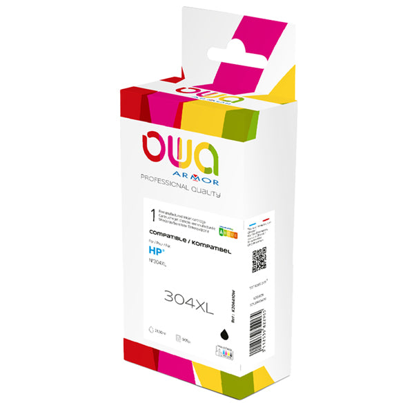 ARMOR - K20641OW - Armor - Cartuccia ink Compatibile  per Hp 304XL - Nero - K20641OW - 20 ml - ARMK20641 -  Conf. da 1 Pz.