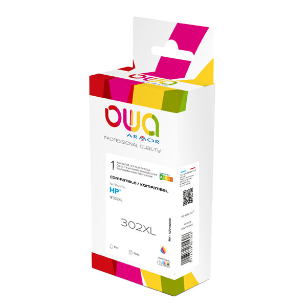 ARMOR - K20740OW - Armor - Cartuccia ink Compatibile  per Hp 302XL - C-M-Y - K20740OW - 18 ml - ARMK20740 -  Conf. da 1 Pz.