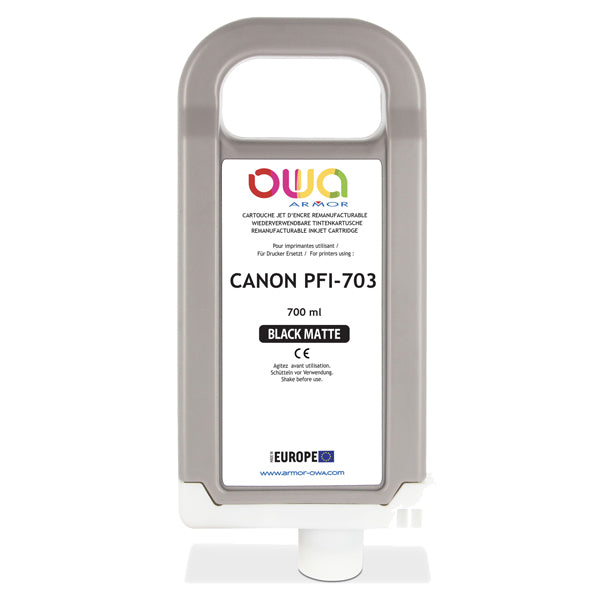 ARMOR - B45691OW - Armor - Cartuccia per Canon PFI-703 - Nero Matte - 700ml - ARMKB45691 -  Conf. da 1 Pz.
