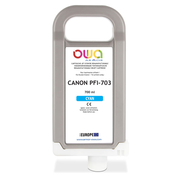 ARMOR - B45693OW - Armor - Cartuccia per Canon PFI-703 - Ciano - 700ml - ARMKB45693 -  Conf. da 1 Pz.