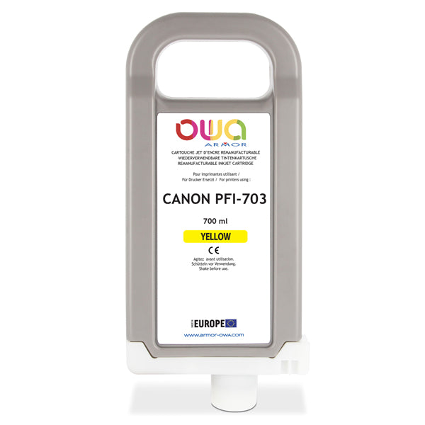 ARMOR - B45695OW - Armor - Cartuccia per Canon PFI-703 - Giallo - 700ml - ARMKB45695 -  Conf. da 1 Pz.