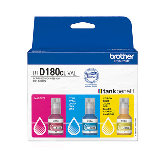 BROTHER - BTD180CLVAL - Brother - Kit Cartucce - Ciano-Magenta-Giallo - BTD180CLVAL - 5.000 pag - BROBTD180CLVAL -  Conf. da 1 Pz.