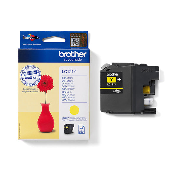 BROTHER - LC-121Y - Brother - Cartuccia - Giallo - LC121Y - 300 pag - BROLC121Y -  Conf. da 1 Pz.