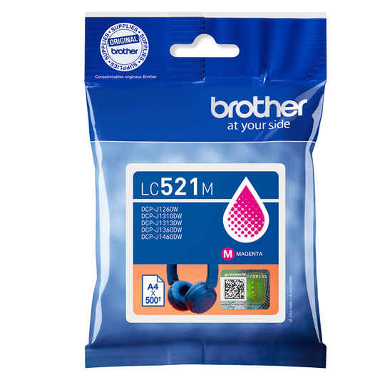 BROTHER - LC521M - Brother - Cartuccia - Magenta - LC521M - 500 pag - BROLC521M -  Conf. da 1 Pz.