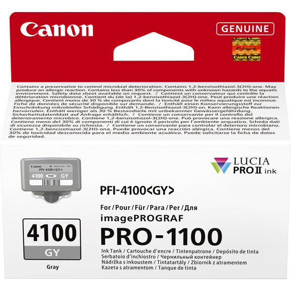 CANON - 6783C001 - Canon - Cartuccia PFI-4100 - Grigio - 6783C001 - CAN6783C001 -  Conf. da 1 Pz.