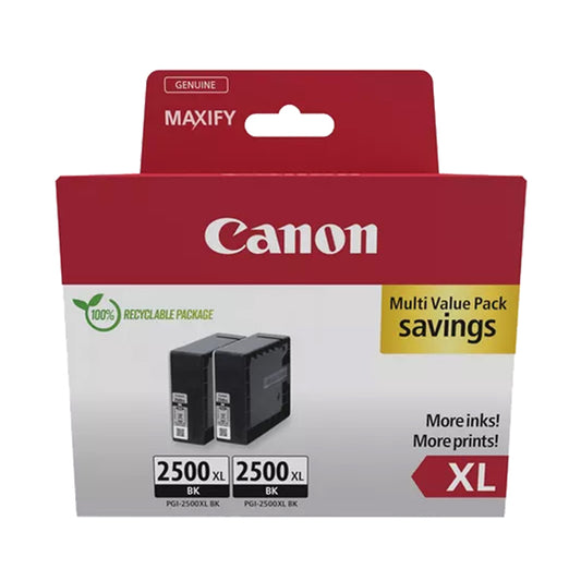 CANON - 9254B011 - Canon - Confezione 2 Cartucce Ink PGI-2500XL - Nero - 9254B011 - CAN9254B011 -  Conf. da 1 Pz.