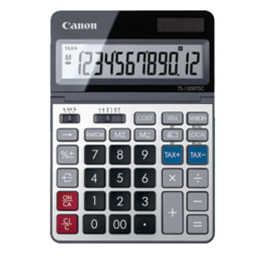 CANON - 2468C002 - Canon - Calcolatrice TS-1200TSC - Grigio - 2468C002 - CANTS1200TSC -  Conf. da 1 Pz.