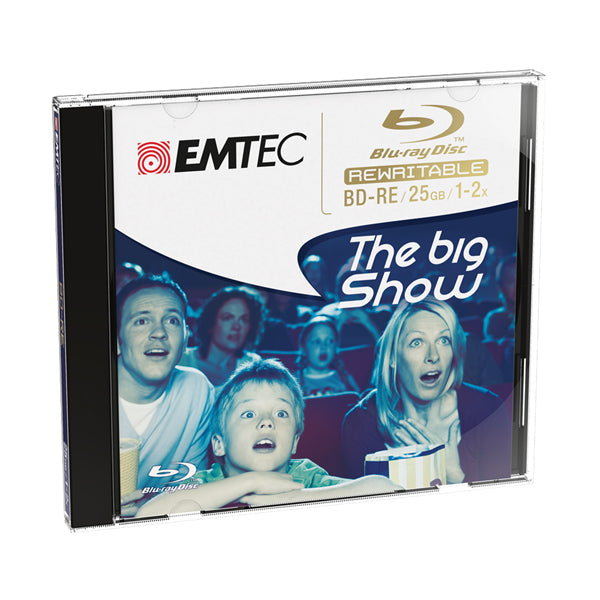 EMTEC - ECOBDRE2512JC - Emtec - Blue Ray - BD-RE 1-2x - Singolo - ECOBDRE2512JC - EMTBDRE2512JC -  Conf. da 1 Pz.