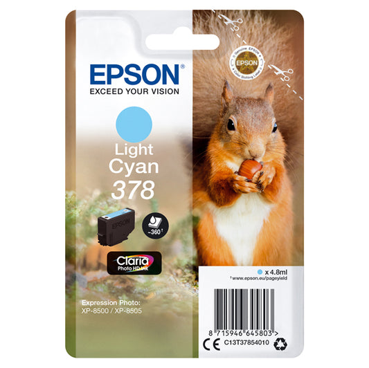 EPSON - C13T37854010 - Epson - Cartuccia ink - 378 - Ciano chiaro - C13T37854010 - 360 pag - EPS37854010 -  Conf. da 1 Pz.