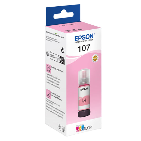 EPSON - C13T09B640 - Epson - Cartuccia EcoTank 107 - Magenta Chiaro - C13T09B640 - EPST09B640 -  Conf. da 1 Pz.
