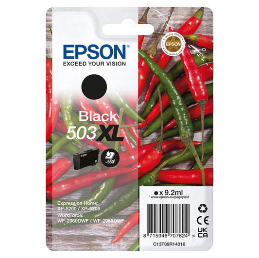 EPSON - C13T09R14010 - Epson - Cartuccia - Nero - 503XL - C13T09R14010 - 9,2 ml - EPST09R14010 -  Conf. da 1 Pz.