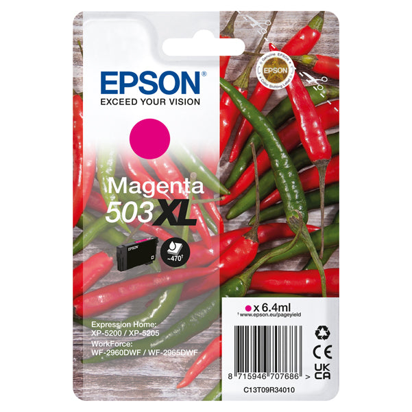 EPSON - C13T09R34010 - Epson - Cartuccia - Magenta - 503XL - C13T09R34010 - 6,4 ml - EPST09R34010 -  Conf. da 1 Pz.