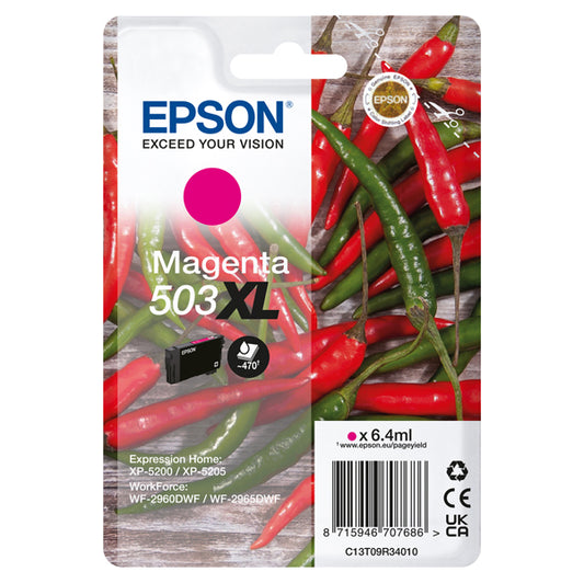 EPSON - C13T09R34010 - Epson - Cartuccia - Magenta - 503XL - C13T09R34010 - 6,4 ml - EPST09R34010 -  Conf. da 1 Pz.