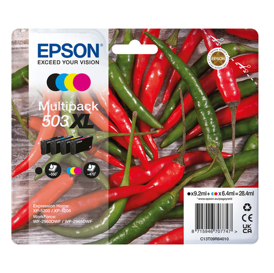 EPSON - C13T09R64010 - Epson - Multipack Cartucce - 503XL - BK-C-M-Y - C13T09R64010 - EPST09R64010 -  Conf. da 1 Pz.