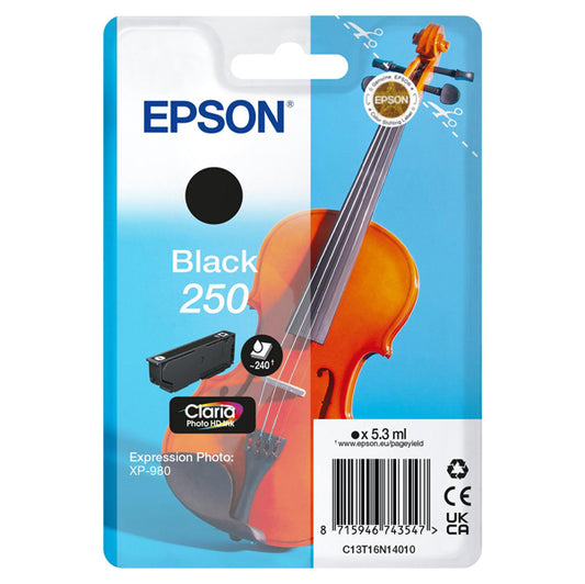 EPSON - C13T16N14010 - Epson - Cartuccia - Nero - 205 - Violin Claria- C13T16N14010 - 5,3 ML - EPST16N14010 -  Conf. da 1 Pz.