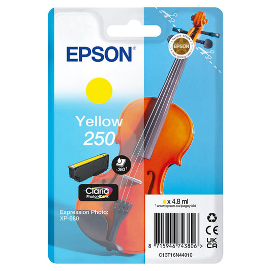 EPSON - C13T16N44010 - Epson - Cartuccia - Giallo  - 205 - Violin Claria- C13T16N44010 - 4,8 ML - EPST16N44010 -  Conf. da 1 Pz.