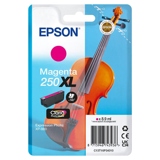 EPSON - C13T16P34010 - Epson - Cartuccia - Magenta - 205XL - Violin Claria- C13T16P34010 - 8,9 ML - EPST16P34010 -  Conf. da 1 Pz.