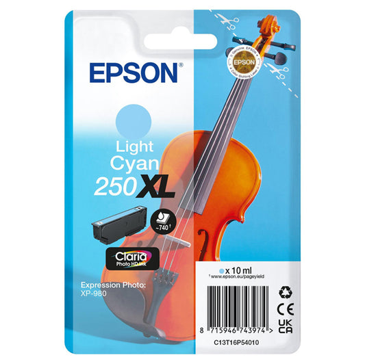 EPSON - C13T16P54010 - Epson - Cartuccia - Ciano Light - 205XL - Violin Claria- C13T16P54010 - 10 ML - EPST16P54010 -  Conf. da 1 Pz.