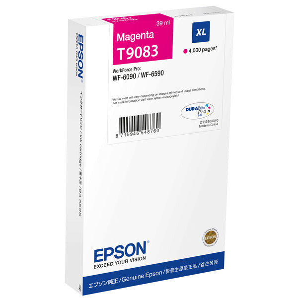 EPSON - C13T90834N - Epson - Tanica - Magenta - T9083 - C13T90834N - 39ml - EPST90834N -  Conf. da 1 Pz.