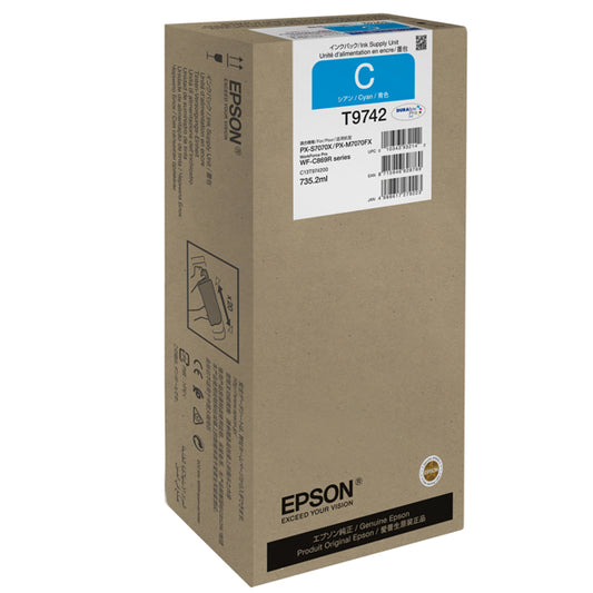 EPSON - C13T97420N - Epson Cartuccia Ciano XXL WorkForce Pro WF-C869R - EPST97420N -  Conf. da 1 Pz.