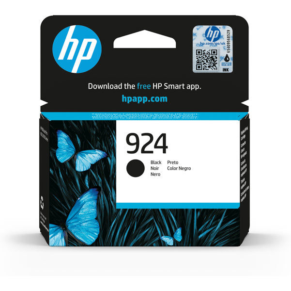 HP - 4K0U6NE - Hp originale - Cartuccia 924 - Nero - 4K0U6NE - HP4K0U6NE -  Conf. da 1 Pz.