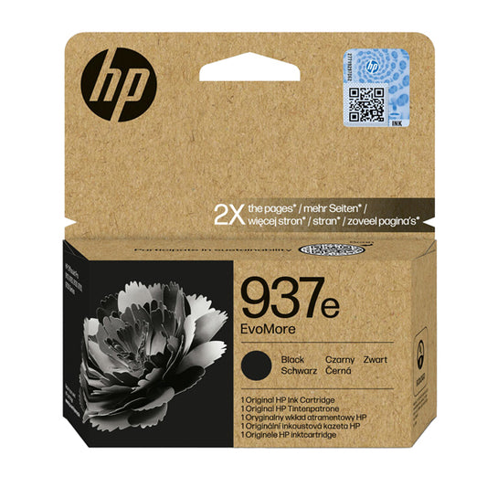 HP - 4S6W9NE - Hp - Cartuccia ink originale - 937e - Nero  - 4S6W9NE - 2.500 pag - HP4S6W9NE -  Conf. da 1 Pz.