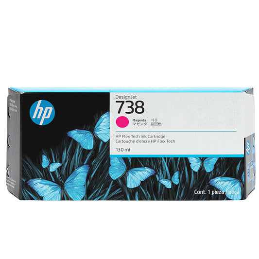HP - 676N0A - Hp originale - Cartuccia DesignJet Ink 738M - Magenta - 676N0A - 300ml - HP676N0A -  Conf. da 1 Pz.