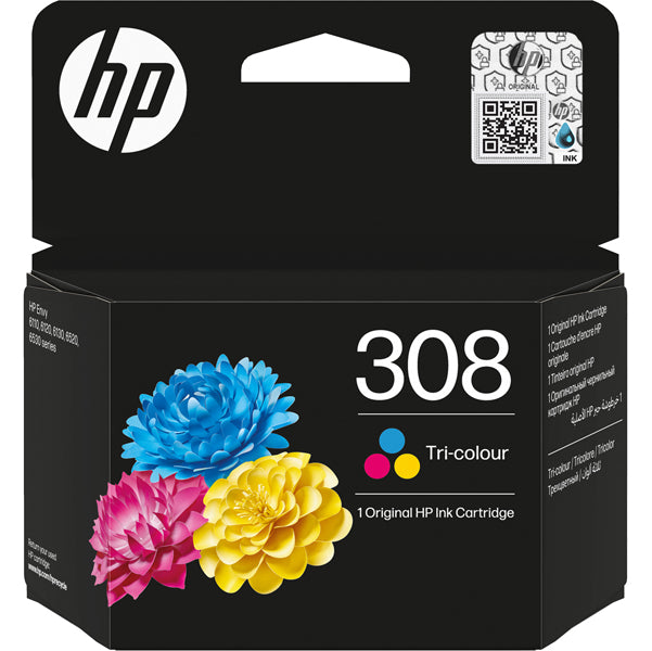HP - 7FP20UE - Hp Cartuccia ink 308 C-M-Y - HP7FP20UE -  Conf. da 1 Pz.