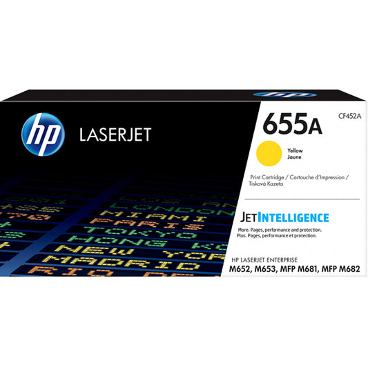 HP - CF452A - Hp - Toner originale - 655A - Giallo - CF452A - 10.500 pag - HPCF452A -  Conf. da 1 Pz.