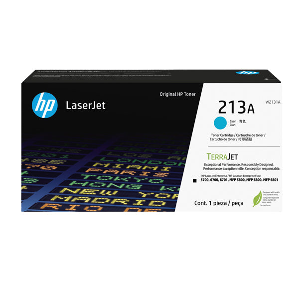HP - W2131A - Hp -  Toner originale LaserJet HP 213A - Ciano - W2131A - 3.000 pag - HPW2131A -  Conf. da 1 Pz.