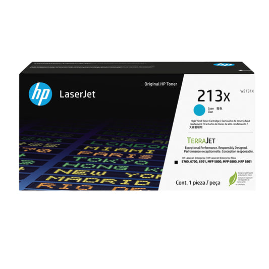 HP - W2131X - Hp -  Toner originale LaserJet HP 213X - Ciano - W2131X - 6.000 pag - HPW2131X -  Conf. da 1 Pz.