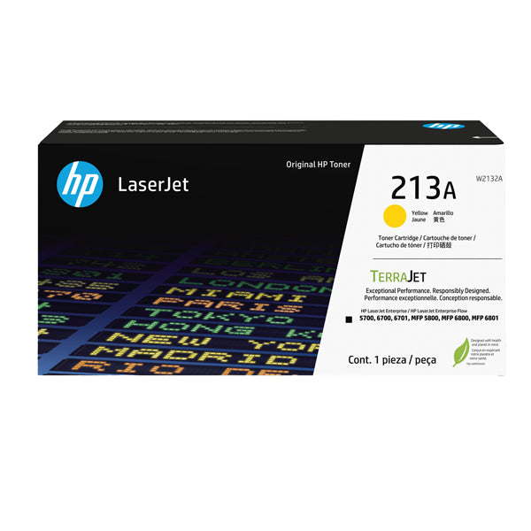 HP - W2132A - Hp -  Toner originale LaserJet HP 213A - Giallo - W2132A - 3.000 pag - HPW2132A -  Conf. da 1 Pz.