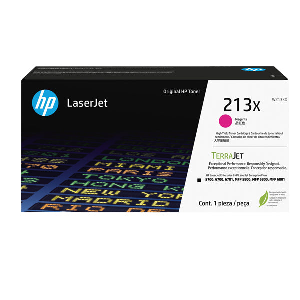 HP - W2133X - Hp -  Toner originale - LaserJet HP 213X - Magenta - W2133X - 6.000 pag - HPW2133X -  Conf. da 1 Pz.