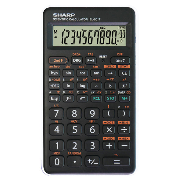 SHARP - EL501TBWH BIANCO - Sharp - Calcolatrice scientifica - Bianco - EL501TBWH - SHAEL501TBWH -  Conf. da 1 Pz.