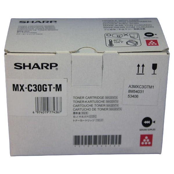 SHARP - MXC30GTM - Sharp - Toner - Magenta - MXC30GTM - 6.000 pag - SHAMXC30GTM -  Conf. da 1 Pz.